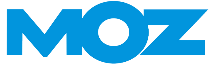 Moz logo for domain authority evaluation and spam score checking